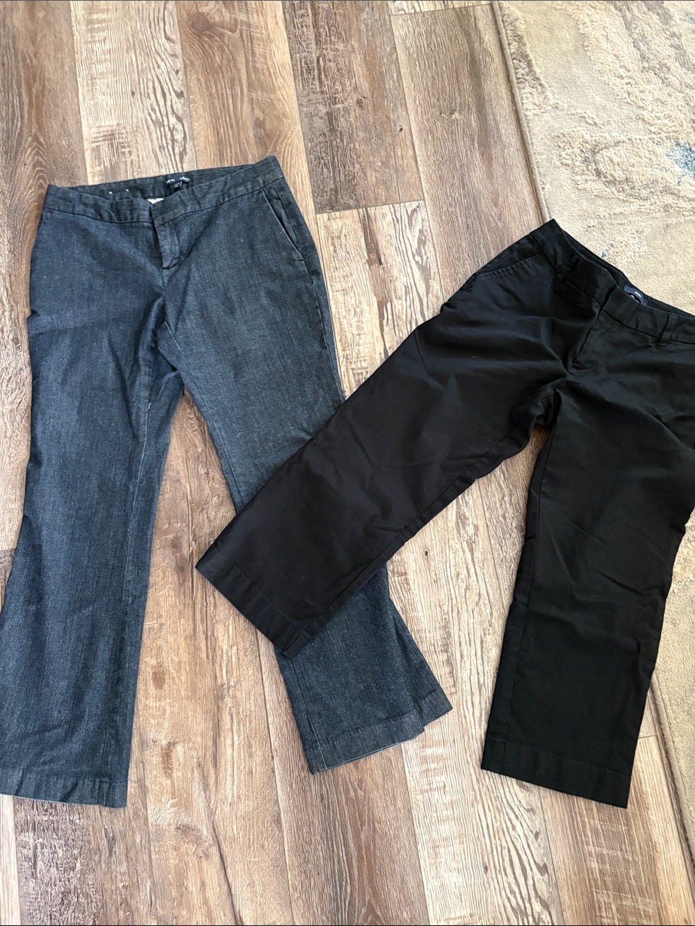 GAP 2 pair Women's Dress Pants - Black & Charcoal